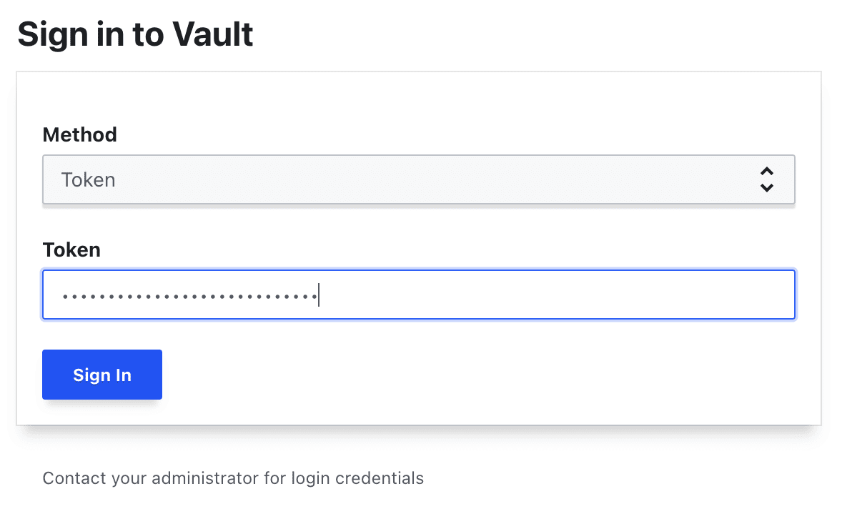 HashiCorp Vault Token Login